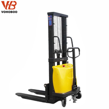 Semi Electric Pallet Stacker Walking Type Electric Stacking Truck Forklift With Fast Delivery