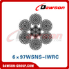 Cable de acero (6×76WSNS-IWRC)(6×76WSNS-IWRC)(6×97WSNS-IWRC), Cable de acero para yacimientos petrolíferos, Cable de acero para yacimientos petrolíferos