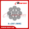 スチールワイヤロープ(8×19S-IWRC)(8×25F-IWRC)(8×26WS-IWRC)、油田用ワイヤロープ、油田用スチールワイヤロープ