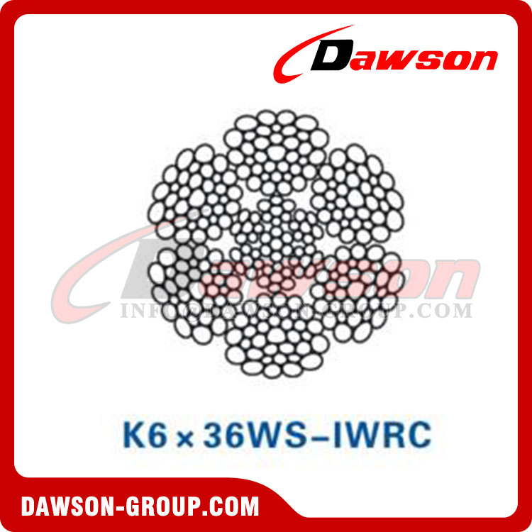 スチールワイヤーロープ (K6×31WS-IWRC)(K6×36WS-IWRC)、油田用ワイヤーロープ、油田用スチールワイヤーロープ 