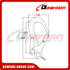 Gancho rápido de acero de aluminio de alta calidad DSJ-A2012, gancho rápido del andamio de la cerradura doble 