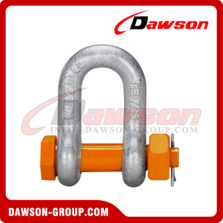 DAWSON BRAND grau T8 DG2150A manilha de liga de aço forjado com pino de segurança, manilha de corrente tipo parafuso classe G8