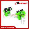 DS-SHL Carro de cadena manual 500 kg 1000 kg 2000 kg 3000 kg 5000 kg, abrazaderas de carro de 0,5 T - 5 T