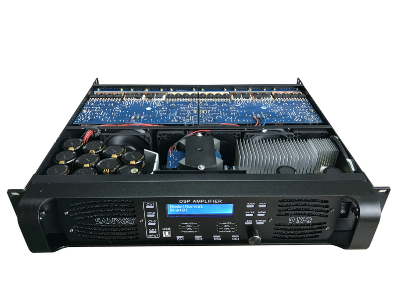 D10Q amplificador de potência de áudio digital dsp