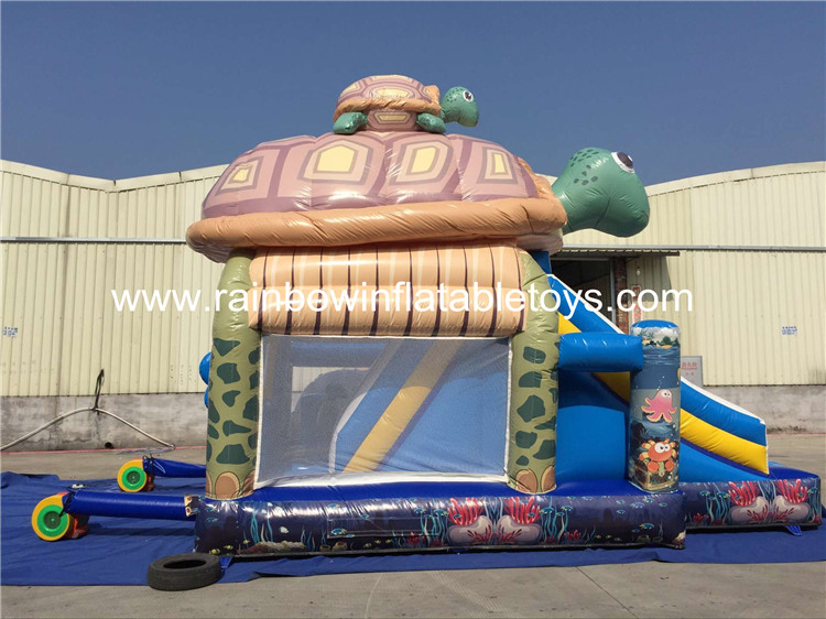 RB03008( 5x6m ) Inflatables TortoiseTheme Bouncy Combo For Kids