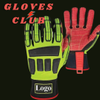 Heavy Duty Work Gloves , Oil Resistance Safety Work Gloves 