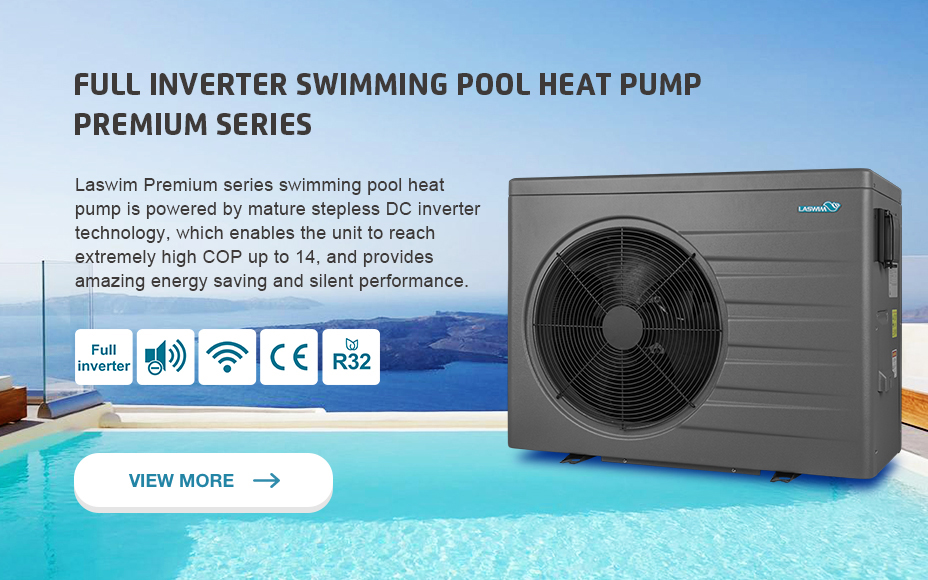 Bomba de calor de piscina con inversor completo - Serie Premium