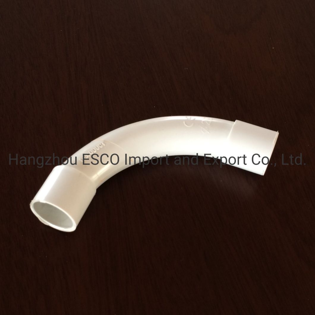 PVC Electrical Pipe Fittings Elbow Solid PVC Bends