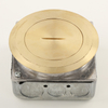 Abso Floor Universal Duplex Single Brass Metal Box Socket/Outlet
