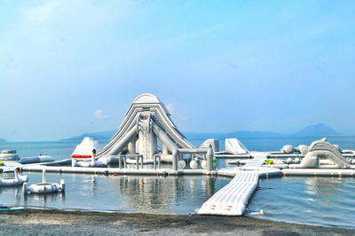 Enormous Floating Water Park for Kids & Adults