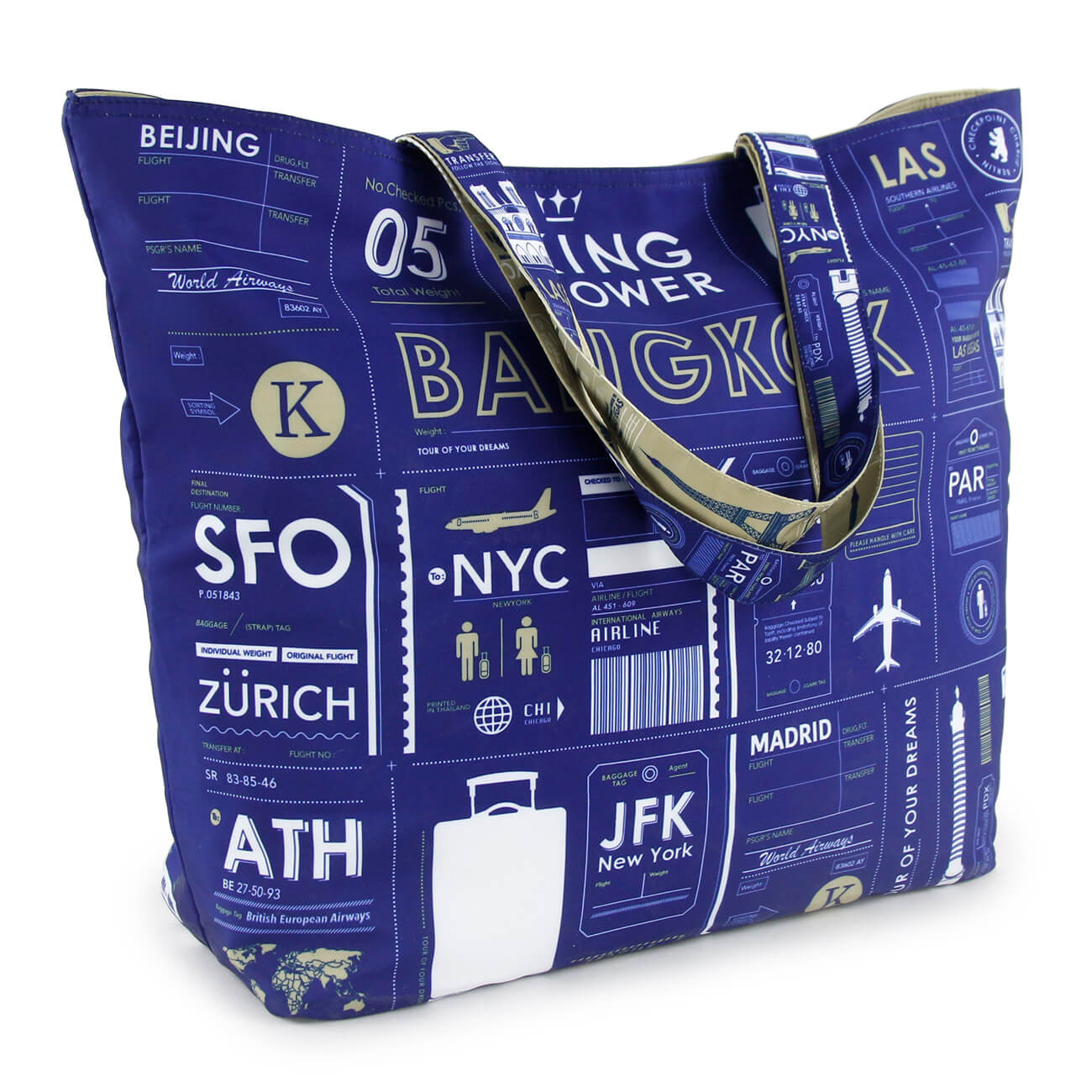 Nylon Travel Tote Bag For Women and Girls