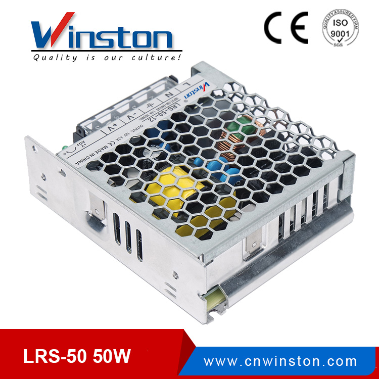 Winston LRS- 50W nueva serie de salida única 50W 5V a 48V fuente de alimentación conmutada