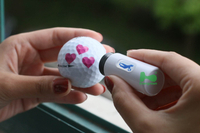Plastic Golf Ball Stamps with Various Designs