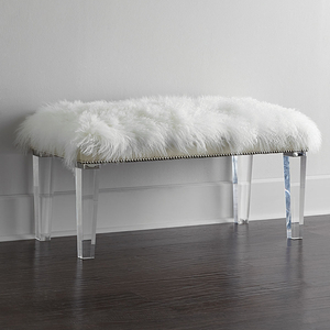 Luxury White Velvet Sofa Modern Sofa Bed Dressing Table Bench