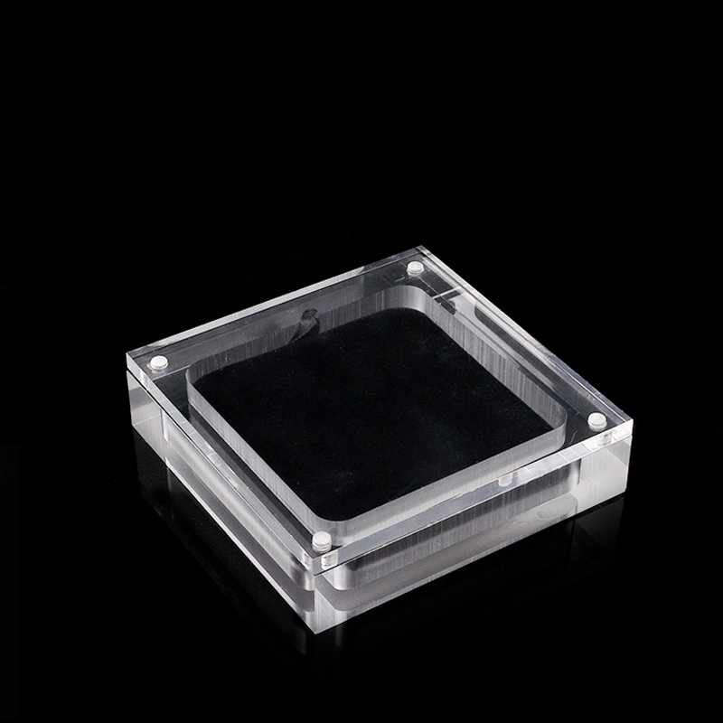 Wholesale Bracelet Organizer Small Clear Plexiglass Jewelry Display Box With Lid