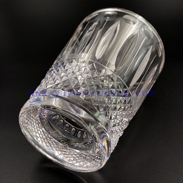 Drinking Glass Hand-cut Glass Whisky Tumblers Horn Shape Clear Transparent Cup