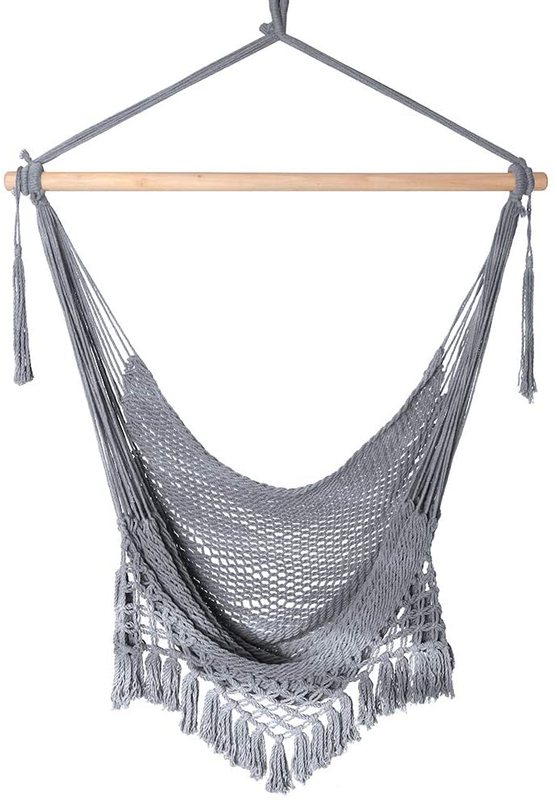 Cotton Rope Hanging Chair Macrame Boho Hammock Swing