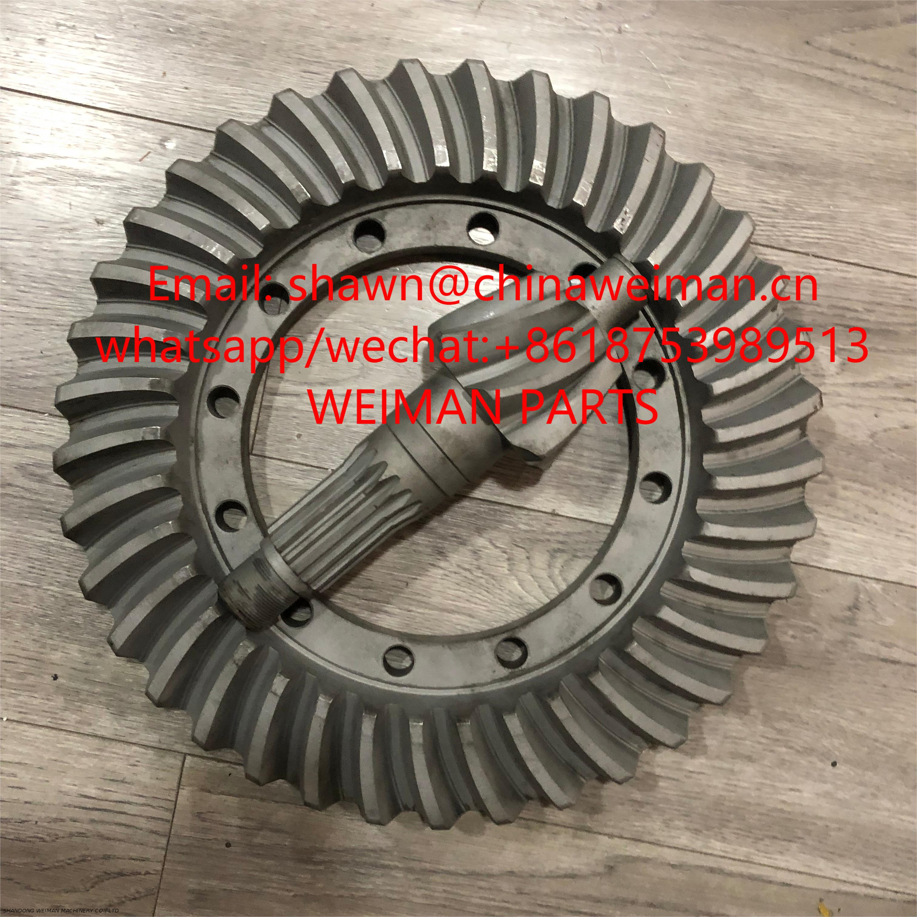 Tiangong wheel loader parts ZL50G AXLE CROWN WHEEL BEVEL GEAR 404324/404311