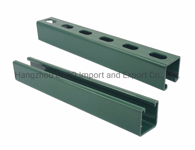 Slotted Galvanized Support Steel Strut Channel Spray Surface