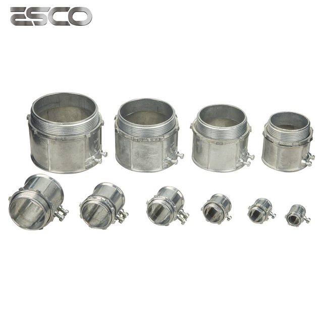 Zinc Die Cast Set Screw Type Pipe Fitting EMT Connector UL Listed
