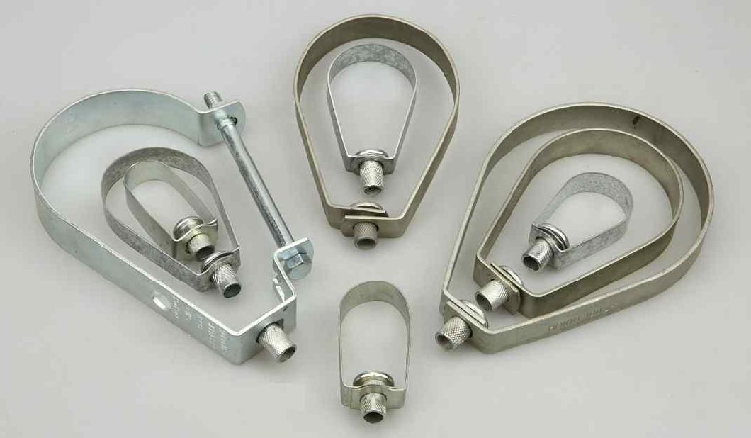 Esco Factory Adjustable Steel Pipe Fitting Swivel Loop Ring Clamps Hanger