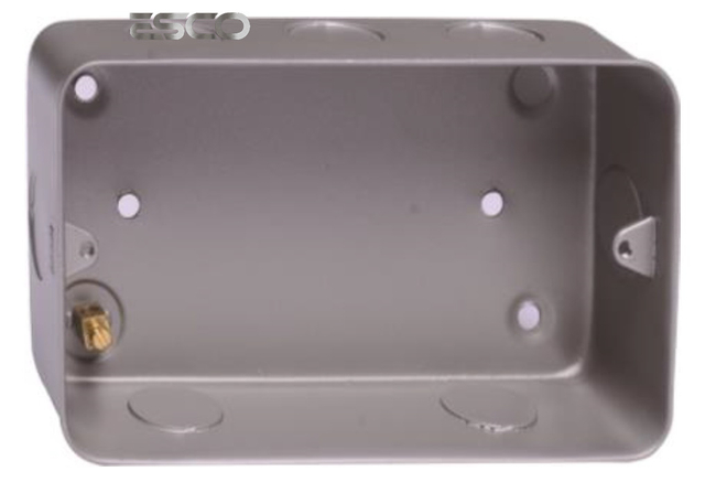 Double Switch Wall Socket Metal Box OEM