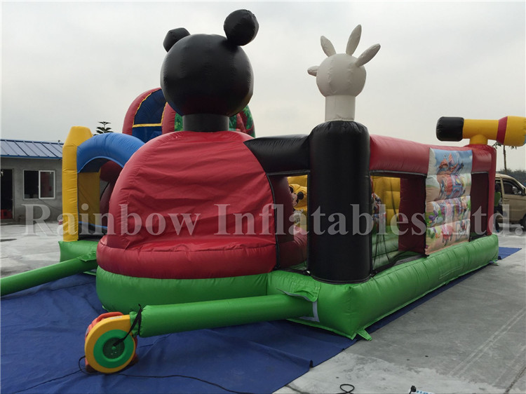 RB4090 (6x6x3.8m) Inflatables Mickey Mouse Giant Funny Bouncy Funcity For Outdoor Playground