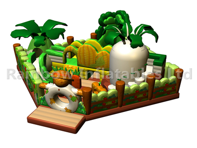 RB04131 （15x15m） Inflatable funny vegetables house funcity new design for sales