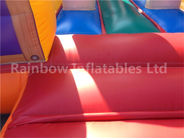 RB5037（13x4m）Inflatable Commercial Kids Obstacle Course For Sale,Inflatable Castle Obstacle Slide