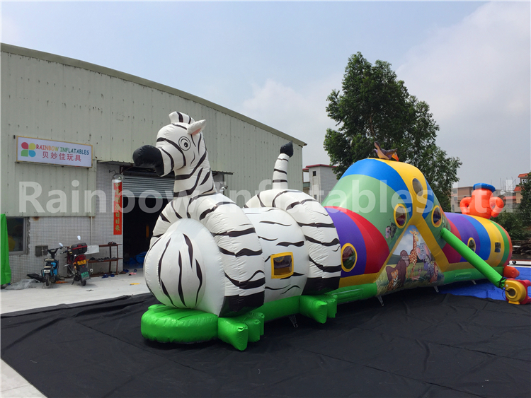 RB12013(12x2.5m) Inflatable Tunnel Long Obstacle Course For Children 