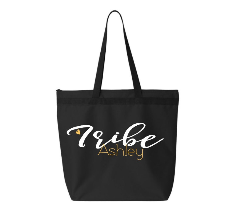 Organic personalized tote bag Bride squad bag