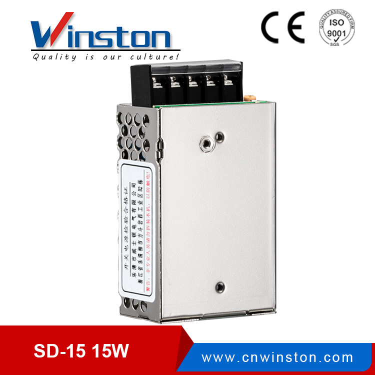 Winston SD-15W 15 Вт с одним выходом и широким диапазоном преобразователей постоянного тока в постоянный