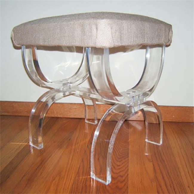 Hot Selling Plexiglass U-Shape Legs Stool Art Room Stool Acrylic Salon Saddle Stool