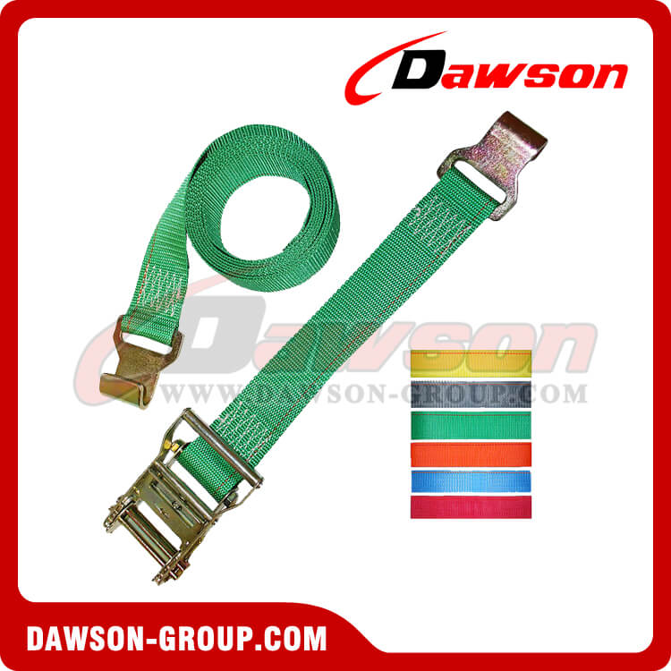 2 ナローフラットフック付きラチェットストラップ - Dawson Group - 中国メーカーサプライヤー