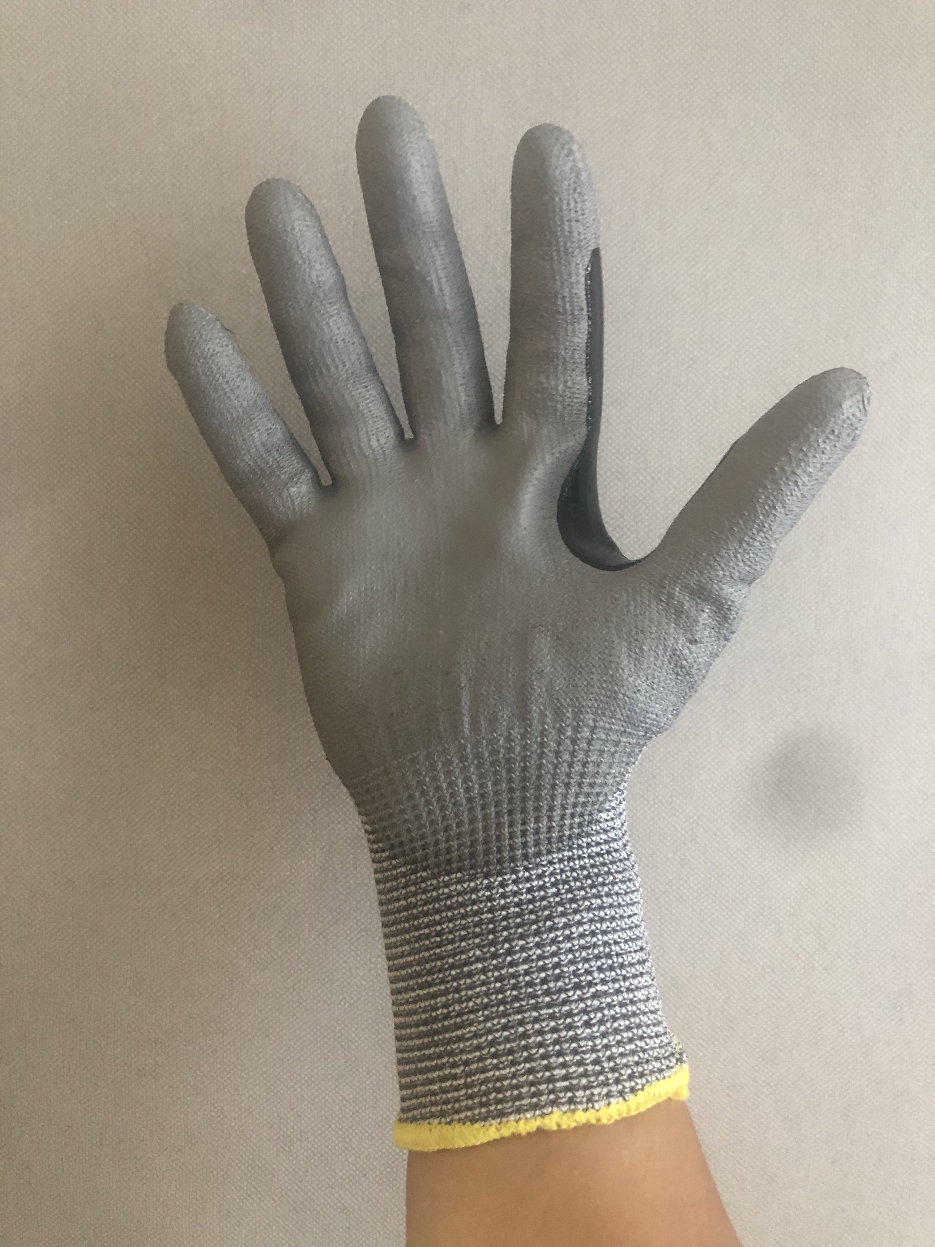 Cut Resistant Gloves High Performance A5 Level 5 Protection Safety Work Gloves for Men Comfortable PU Coated Palm Cut Proof Gardening Non-slip