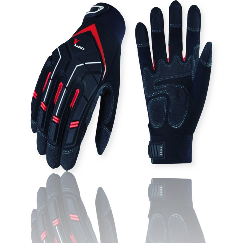  Heavy Duty Work Gloves , Oil Resistance Safety Work Gloves A4
