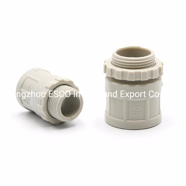 PVC Adaptor Connector / Plastic Plain to Screw for Australian