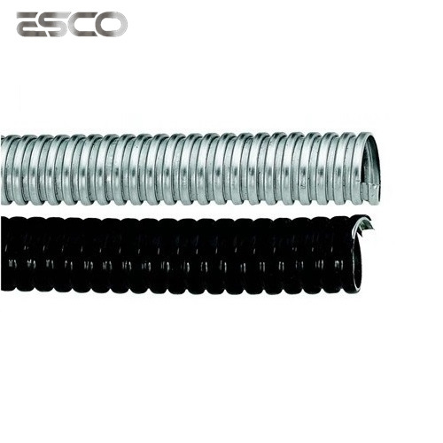 Manufacture Grey Black Metalico Con PVC Flexible Electrical Conduit with Connector