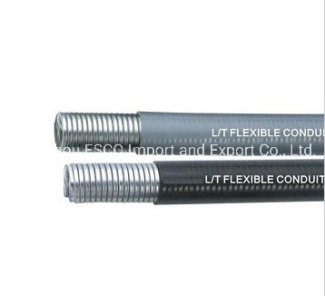 Liquid Tight Black Flexible Metalico Con PVC Electrical Conduit