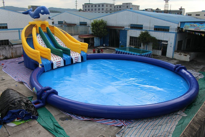 Inflatable Ground Moving Water Park Equipment Frame Pool Park for Sale