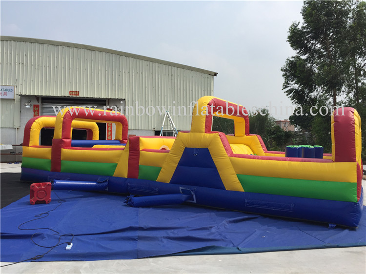 RB5067（10x3m） Inflatable Long Commercial Obstacle Course For Sale