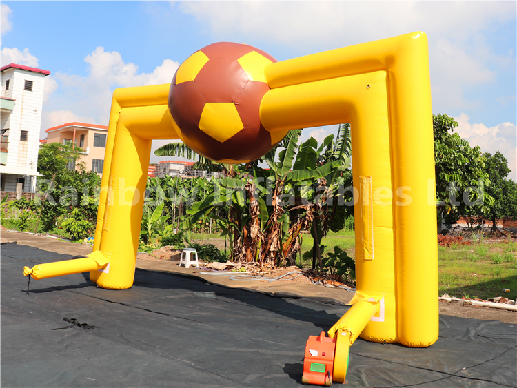 RB21052（6x4m） Inflatable yellow football Arch for advertisement