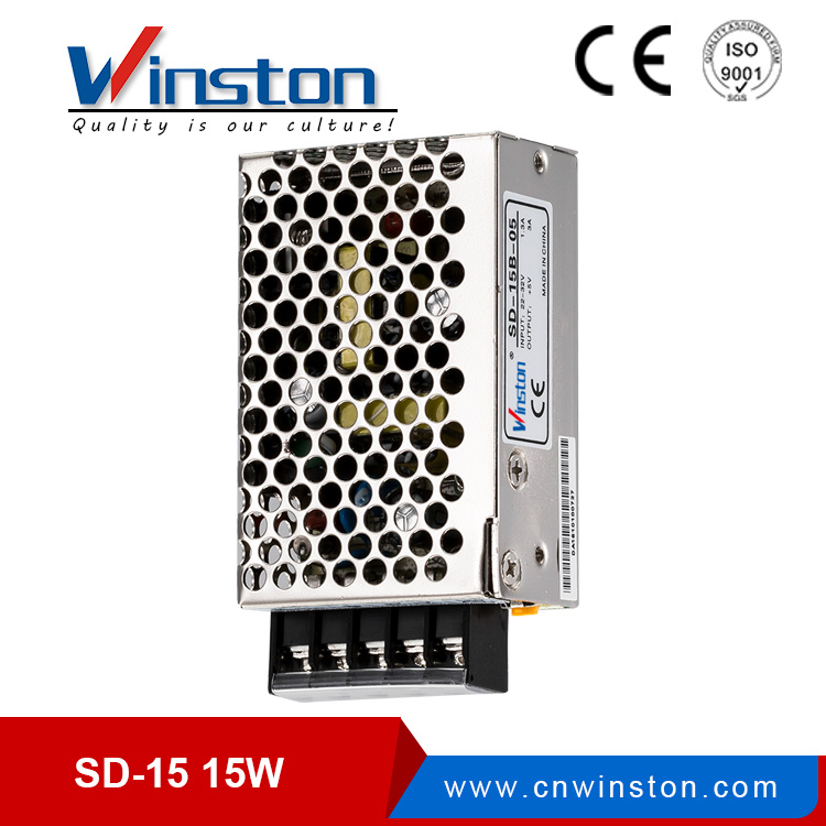 Winston SD-15W 15 Вт с одним выходом и широким диапазоном преобразователей постоянного тока в постоянный