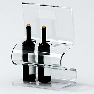 Colorful Acrylic Wine Display Stand Lucite Wine Holder Bar Wine Display