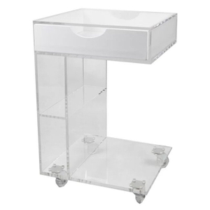 Manufacturer Bedroom Furniture Bed Side Table Acrylic Nightstands Furniture with Drawer
