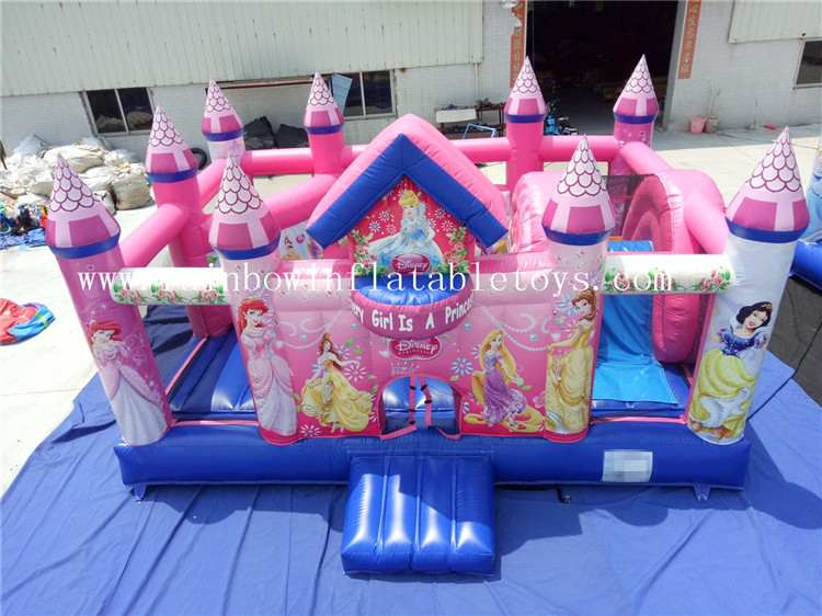 RB3059（ 6x5m ） Inflatables popular Pink PrincesBouncy Combo