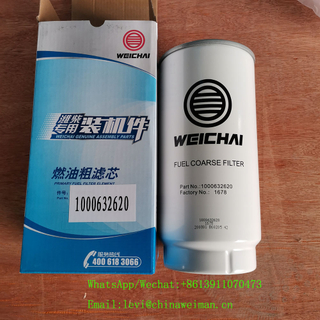 Weichai Diesel Engine Spare Parts Primary Fuel Filter Element 1000632620