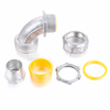 90 Degree Liquid Tight Connector with Insulated Zinc