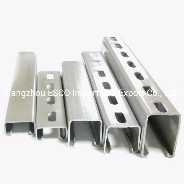 C-Channel Slotted for Bracket and Greenhouse Gi Al Ss