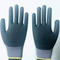 15G nylon + lycra with micro nitirle foam dotted gloves
